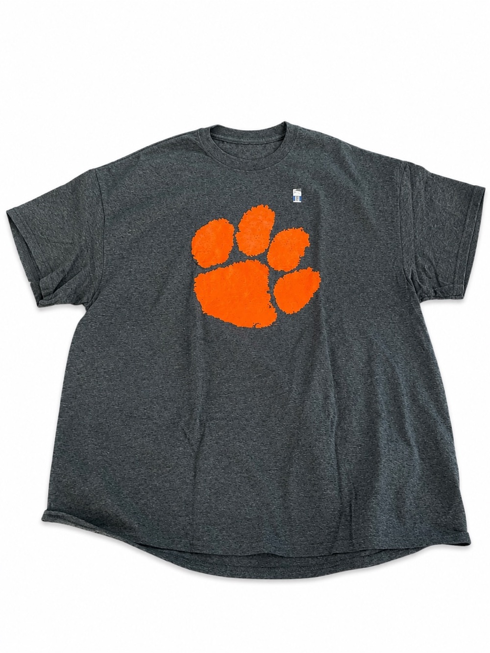 Clemson Tigers Elite Fan Paw Logo T-Shirt Men’s XXL Heather Gray NWOT